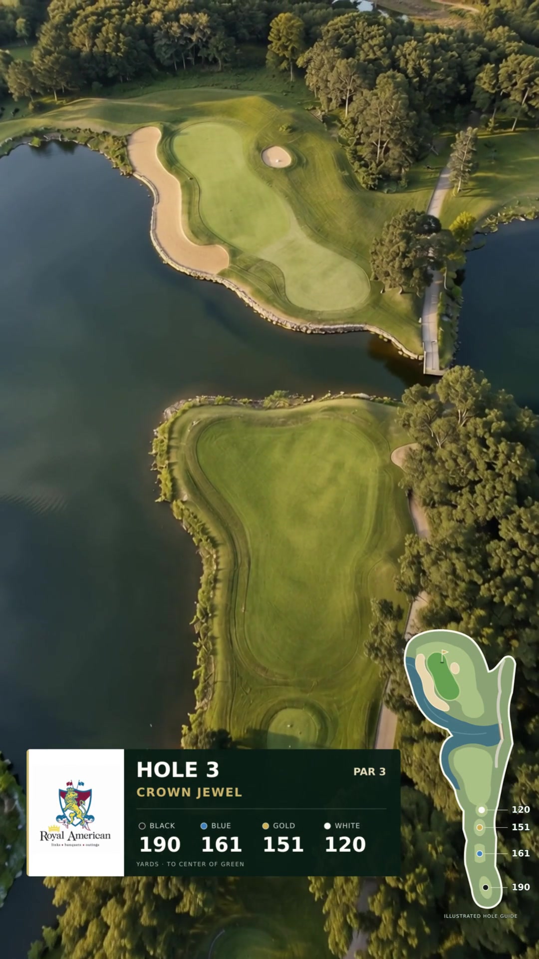 Royal American Links Hole 3 social film sample